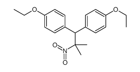1-ethoxy-4-[1-(4-ethoxyphenyl)-2-methyl-2-nitropropyl]benzene结构式