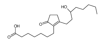 (15S)-15-Hydroxy-9-oxoprost-8(12)-en-1-oic acid结构式