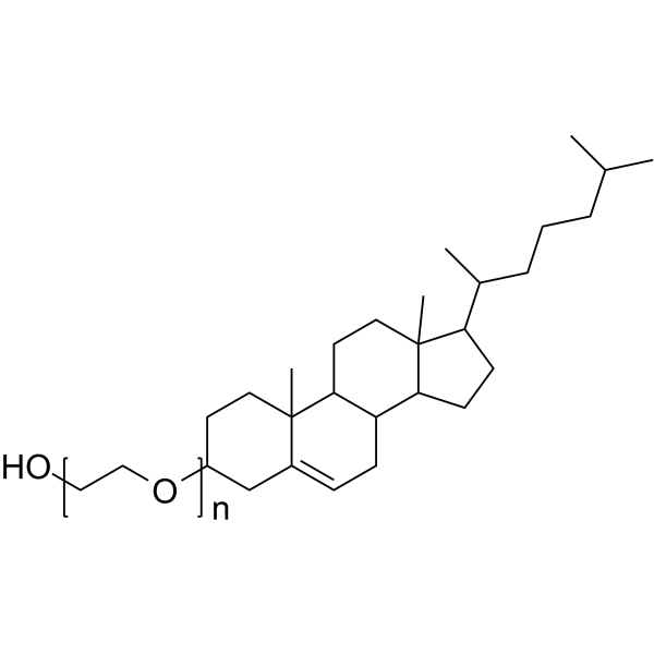 胆甾醇聚乙二醇结构式