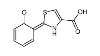 2-(2-Hydroxyphenyl)thiazole-4-carboxylic acid结构式