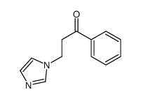 3-(1H-咪唑-1-基)-1-苯基-1-丙酮结构式