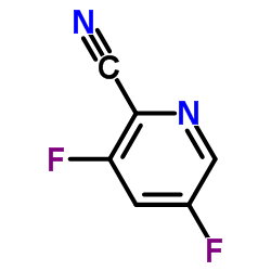 3,5-Difluoro-2-pyridinecarbonitrile Structure