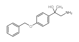 1-氨基-2-(4-苄氧基-苯基)-2-丙醇结构式