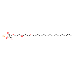 sodium,2-(2-dodecoxyethoxy)ethyl sulfate Structure