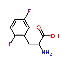 DL-2,5-二氟苯丙氨酸结构式