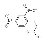 2-(2,4-dinitrophenyl)sulfanylacetic acid结构式