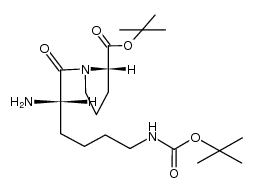 L-Lys(Boc)-L-Pro-OBut结构式