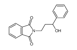 2-[3-hydroxy-3-phenylpropyl]isoindole-1,3-dione结构式