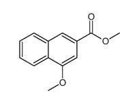 4-甲氧基-2-萘甲酸甲酯结构式