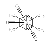 carbon monoxide,chromium,1,2,4,5-tetramethylbenzene Structure