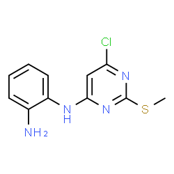 N-(2-AMINOPHENYL)-N-[6-CHLORO-2-(METHYLSULFANYL)-4-PYRIMIDINYL]AMINE Structure