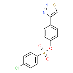 4-(1,2,3-Thiadiazol-4-yl)phenyl 4-chlorobenzenesulfonate Structure