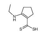 2-(ethylamino)cyclopentene-1-carbodithioic acid Structure