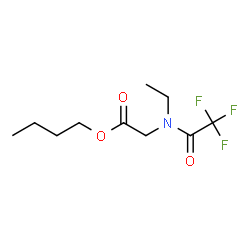 N-Ethyl-N-(trifluoroacetyl)glycine butyl ester结构式