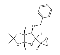 5,6-anhydro-1,2-O-isopropylidene-3-O-phenylmethyl-α-D-gluco-1,4-furanose结构式