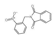 2-[(2-nitrophenyl)methyl]isoindole-1,3-dione structure
