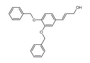 (E)-3-(3,4-bis(benzyloxy)phenyl)prop-2-en-1-ol Structure