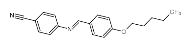 4'-(戊氧基)苯亚甲基-4-氰基苯胺结构式
