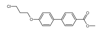 Methyl 4'-(3-chloropropoxy)[1,1'-biphenyl]-4-carboxylate结构式