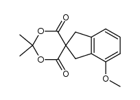 4'-methoxy-2,2-dimethyl-1',3'-dihydrospiro[[1,3]dioxane-5,2'-indene]-4,6-dione Structure