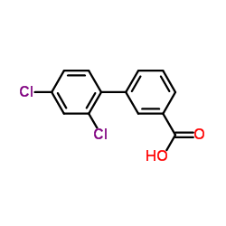 2',4'-Dichloro-3-biphenylcarboxylic acid Structure