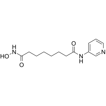 N-羟基-N'-3-吡啶基辛二酰胺结构式