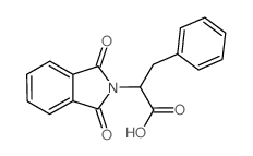 N-邻苯二甲酰基-DL-苯丙氨酸结构式