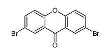 3,6-二溴-9H-占吨-9-酮结构式