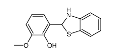 2-(2,3-dihydro-1,3-benzothiazol-2-yl)-6-methoxyphenol结构式