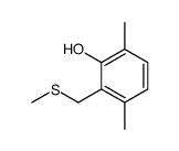 3,6-dimethyl-2-(methylsulfanylmethyl)phenol Structure