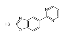 5-pyrimidin-2-yl-3H-1,3-benzoxazole-2-thione Structure
