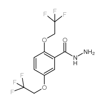 2,5-二(2,2,2-三氟乙氧基)苯甲酰肼结构式