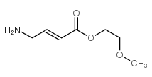 4-胺基巴豆酸(-2-甲氧基)乙酯结构式