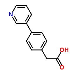 4-(3-吡啶)苯乙酸结构式