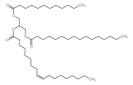 1-Lauroyl-2-Oleoyl-3-Palmitoyl-rac-glycerol Structure
