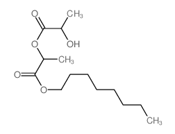 octyl 2-(2-hydroxypropanoyloxy)propanoate结构式