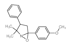 6-Oxa-1-azabicyclo[3.1.0]hexane,5-(4-methoxyphenyl)-2,2-dimethyl-3-phenyl- Structure