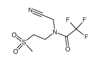 N-(cyanomethyl)-2,2,2-trifluoro-N-(2-(methylsulfonyl)ethyl)acetamide Structure