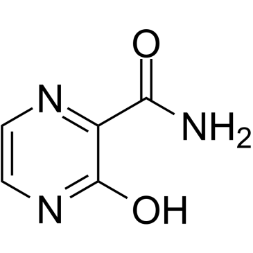3-羟基吡嗪-2-酰胺结构式