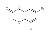6-溴-8-氟-2H-苯并[b][1,4]恶嗪-3(4H)-酮结构式