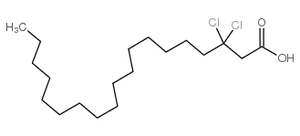 2,2-Dichlorooctadecanoic acid Structure