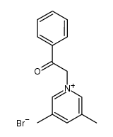 N-phenacyl-3,5-dimethyl-pyridinium bromide结构式
