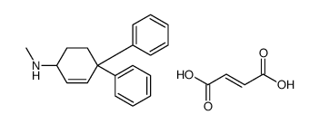 (E)-but-2-enedioic acid,N-methyl-4,4-diphenylcyclohex-2-en-1-amine结构式