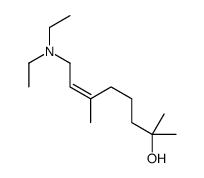 6-辛烯-2-醇,8-(二乙基氨基)-2,6-二甲基-,(6Z)-结构式