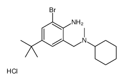 2-bromo-4-tert-butyl-6-[[cyclohexyl(methyl)amino]methyl]aniline,hydrochloride结构式