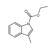 ethyl 3-methyl-1H-indole-1-carboxylate Structure