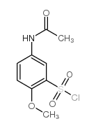 5-乙酰氨基-2-甲氧基苯磺酰氯结构式