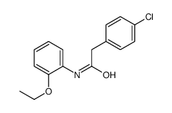2-(4-chlorophenyl)-N-(2-ethoxyphenyl)acetamide结构式