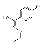 4-bromo-N'-ethoxybenzenecarboximidamide Structure