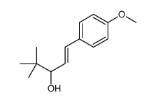 1-(4-Methoxyphenyl)-4,4-dimethyl-1-penten-3-ol结构式
